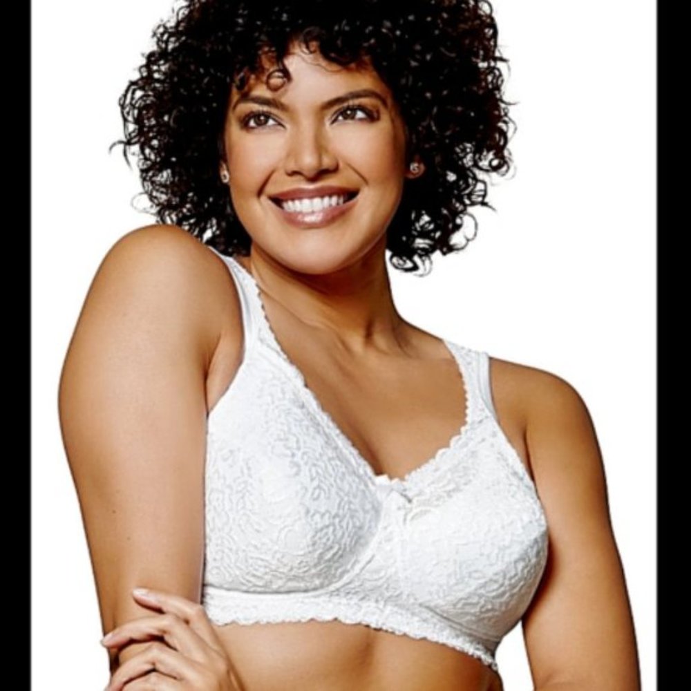 Like New Playtex Women's 18 Hour Airform Comfort Lace Wirefree Full Coverage